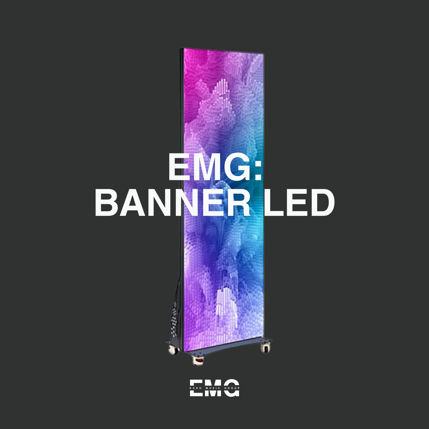 Banner LED 1.86 pixel (Perfect for Churches, Coffee Shops, Atrium Entrances) (1.5ft x 6.56)